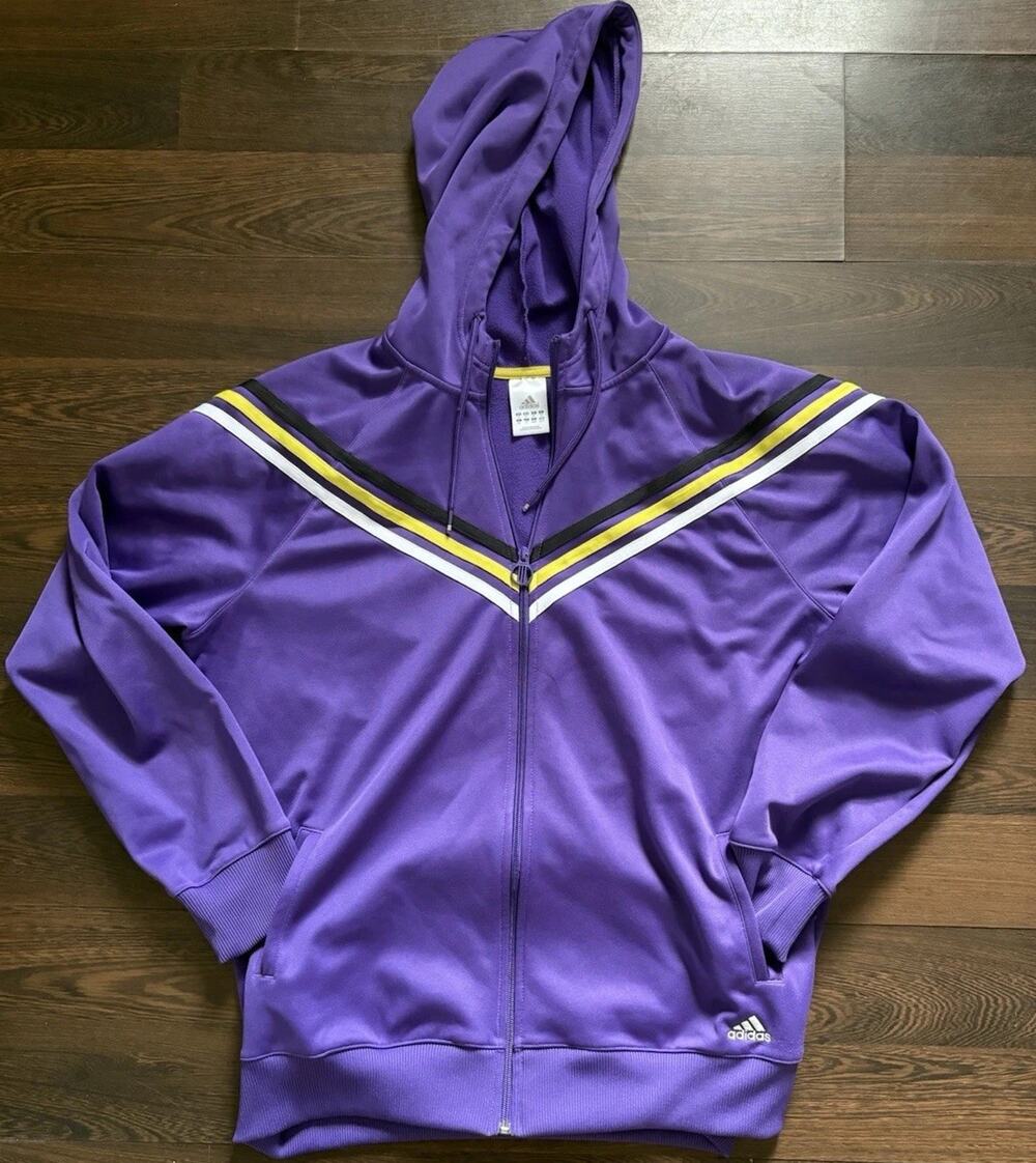 2011 Rare Finds Adidas Ladies Howe Track Jackset Sz XL Purple